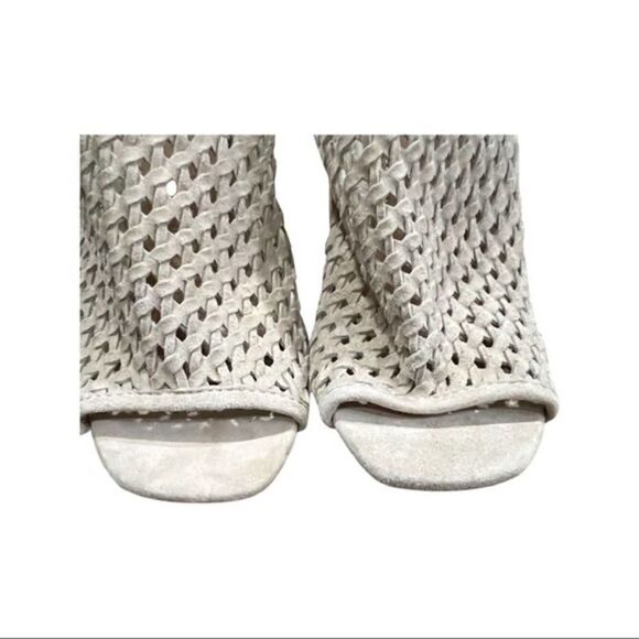 Jaggar nude suede open toe mule heel size 36eur/5 - Picture 4 of 9